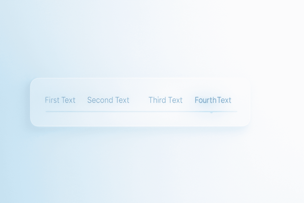 Timeline text entering window, older text fading”